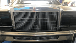 front grill of an older model Cadillac